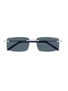 Montblanc Mb0443s Sunglasses In Silver