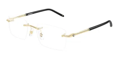 Montblanc Mb0444o 001 Occhiali Da Vista Oro Per Uomo (solo Montatura) In Gold