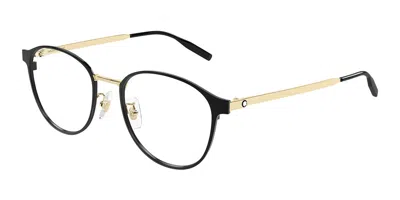 Montblanc Mb0447oa Vestibilità Orientale 006 Occhiali Da Vista Neri Per Uomo (solo Montatura) In Black