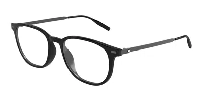 Montblanc Mb0448oa Vestibilità Orientale 001 Occhiali Da Vista Neri Per Uomo (solo Montatura) In Black