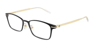 Montblanc Mb0449oj Vestibilità Orientale 001 Occhiali Da Vista Neri Per Uomo (solo Montatura) In Black