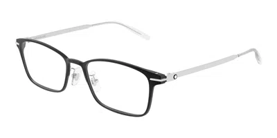 Montblanc Mb0449oj Vestibilità Orientale 002 Occhiali Da Vista Neri Per Uomo (solo Montatura) In Black