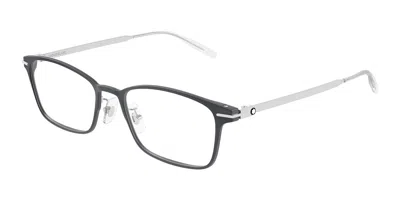Montblanc Mb0449oj Vestibilità Orientale 004 Occhiali Da Vista Grigi Per Uomo (solo Montatura) In Gray