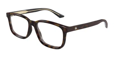 Montblanc Mb0452o 003 Occhiali Da Vista Tartarugatishell Per Uomo (solo Montatura) In Brown