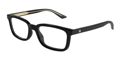 Montblanc Mb0458ol Asian Fit 006 Men's Glasses  Size 58 - Free Lenses - Blue Light Block Available In Black