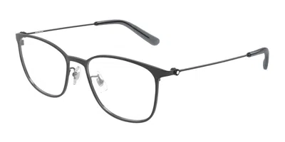 Montblanc Mb0463ol Asian Fit 002 Men's Glasses  Size 54 - Free Lenses - Blue Light Block Available In Gray