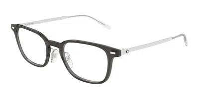 Montblanc Mb0467ol Asian Fit 012 Men's Glasses  Size 54 - Free Lenses - Blue Light Block Available In Black