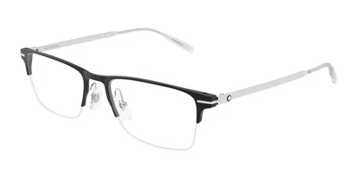 Montblanc Mb0468o 001 Men's Glasses  Size 55 - Free Lenses - Blue Light Block Available In Gray