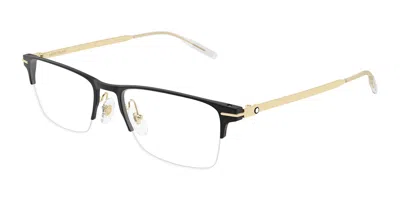Montblanc Mb0468o 006 Men's Glasses  Size 58 - Free Lenses - Blue Light Block Available In Black