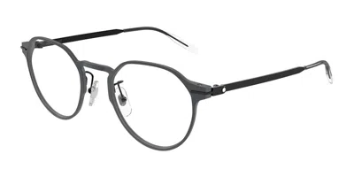 Montblanc Mb0469ol Asian Fit 004 Men's Glasses Grey Size 50 - Free Lenses - Blue Light Block Available