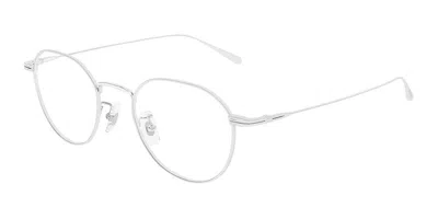 Montblanc Mb0476oa Asian Fit 002 Men's Glasses  Size 49 - Free Lenses - Blue Light Block Available In Silver