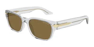 Montblanc Mb0479s 004 Occhiali Da Sole Grigi Per Uomo In Gray