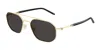 Montblanc Geometric-frame Double-bridge Sunglasses In Gold