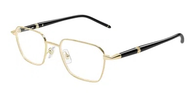 Montblanc Mb0485o 003 Men's Glasses  Size 51 - Free Lenses - Blue Light Block Available In Gold