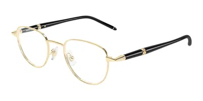 Montblanc Mb0486o 003 Men's Glasses  Size 48 - Free Lenses - Blue Light Block Available In Gold