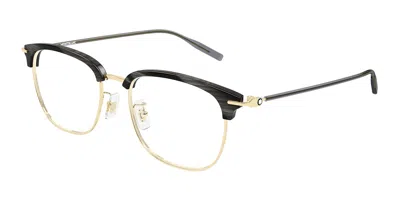 Montblanc Mb0492oa Asian Fit 002 Men's Glasses  Size 55 - Free Lenses - Blue Light Block Available