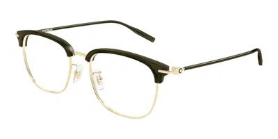 Montblanc Mb0492oa Asian Fit 004 Men's Glasses  Size 55 - Free Lenses - Blue Light Block Available In Multi