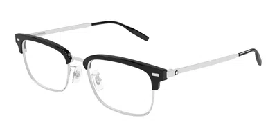 Montblanc Mb0493oj Asian Fit 002 Men's Glasses  Size 55 - Free Lenses - Blue Light Block Available In Multi