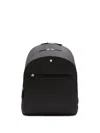 Montblanc Medium Cross-grain Leather Zip-pocket Backpack In Brown