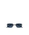 Montblanc Meisterstück Rectangle-frame Sunglasses In Blue