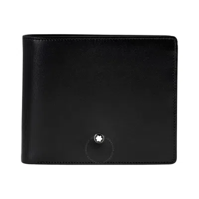 Montblanc Meisterstuck 10cc Men's Leather Wallet With Coin Case 5524 In Black