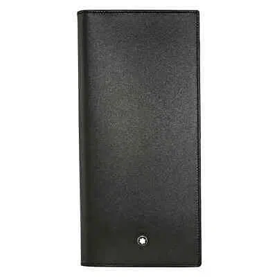 Pre-owned Montblanc Meisterstuck 14cc Vertical Wallet 7165 In Black