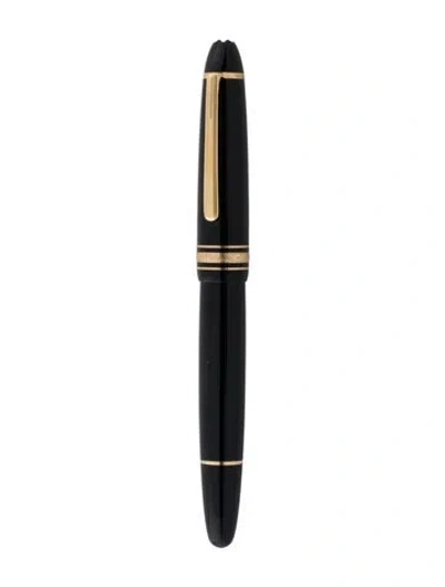 Pre-owned Montblanc Meisterstück 166 Document Marker In Black