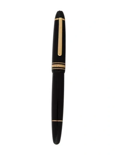 Pre-owned Montblanc Meisterstück 166 Document Marker In Black/gold