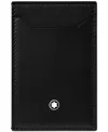 Montblanc Meisterstuck 3 Pocket Card Holder In Black