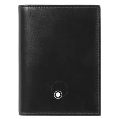 Montblanc Meisterstuck 4cc Leather Card Holder In Black