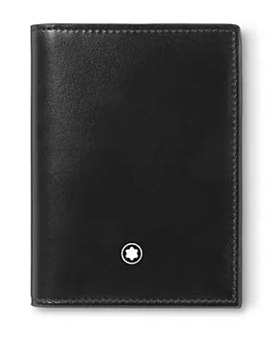 Montblanc Meisterstuck 4cc Leather Card Holder In Black