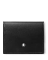 Montblanc Meisterstuck 4cc Soft Leather Card Holder In Black