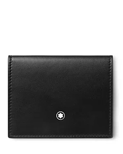 Montblanc Meisterstuck 4cc Soft Leather Card Holder In Black