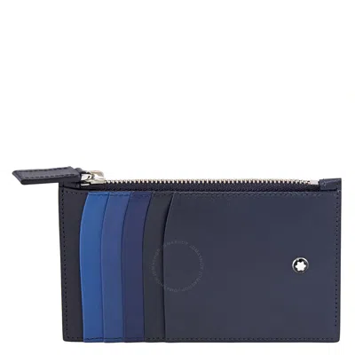 Montblanc Meisterstuck 5cc Card Pouch 126217 In Blue