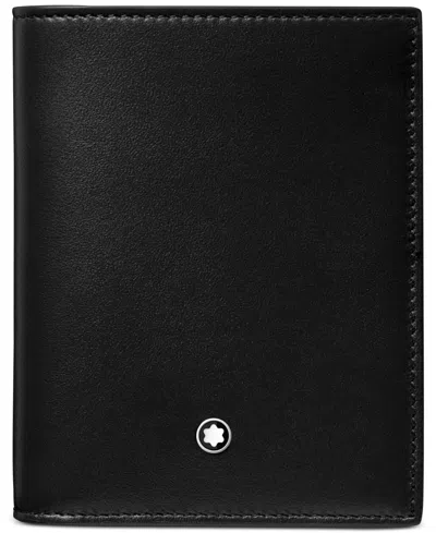Montblanc Meisterstuck 6 Card Compact Wallet In Black