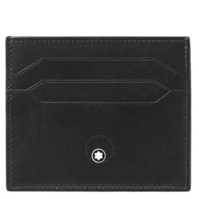 Montblanc Meisterstuck 6cc Leather Card Holder In Black