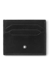 Montblanc Meisterstuck 6cc Leather Card Holder In Black