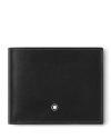 Montblanc Meisterstuck 6cc Leather Wallet In Gray