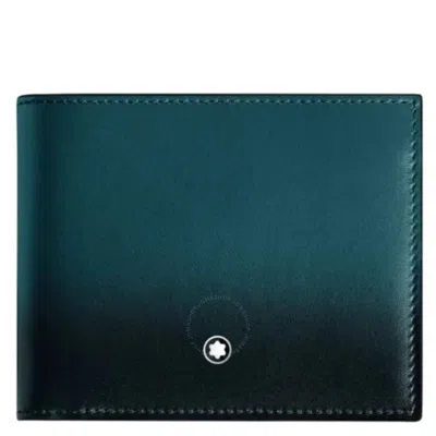 Montblanc Meisterstuck 6cc Leather Wallet In Blue