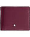 Montblanc Meisterstuck 6cc Leather Wallet In Cassis