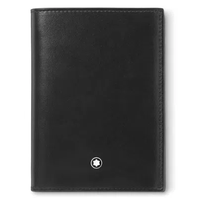 Montblanc Meisterstuck 7cc Leather Wallet With Id Holder In Black