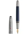 Montblanc Meisterstuck Around The World In 80 Days Doue Fountain Pen In Blue