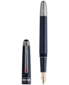 Montblanc Meisterstuck Solitaire Doue Blue Hour Classique Ballpoint Pen 112891 In Blue