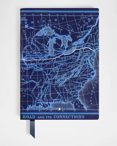 Montblanc Meisterstück Around The World In 80 Days Medium Notebook In Blue