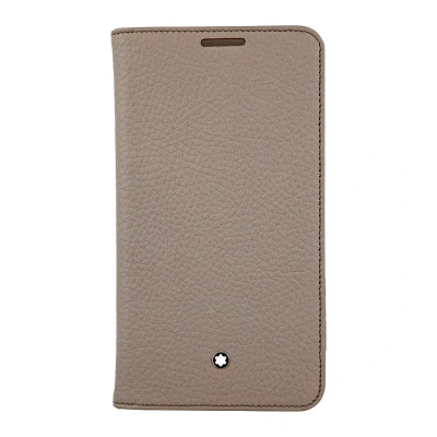 Montblanc Meisterstuck Beige Soft Grain Leather Case For Samsung Note Iii Tablet - 111234 In Brown
