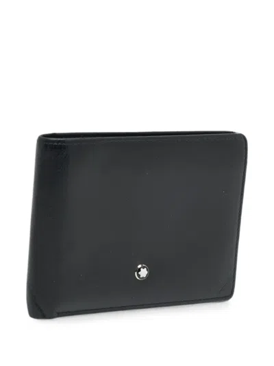 Pre-owned Montblanc Meisterstück Bifold Wallet In Black