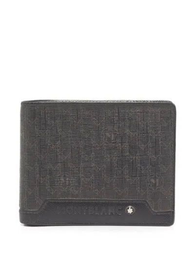 Pre-owned Montblanc Meisterstück Bifold Wallet In Black
