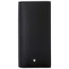 Montblanc Meisterstuck Black Leather 4810 Long Wallet 15cc In Gray