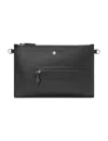 Montblanc Meisterstuck Black Leather Selection Soft Pouch In Black
