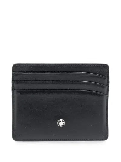 Pre-owned Montblanc Meisterstuck Card Holder In Black